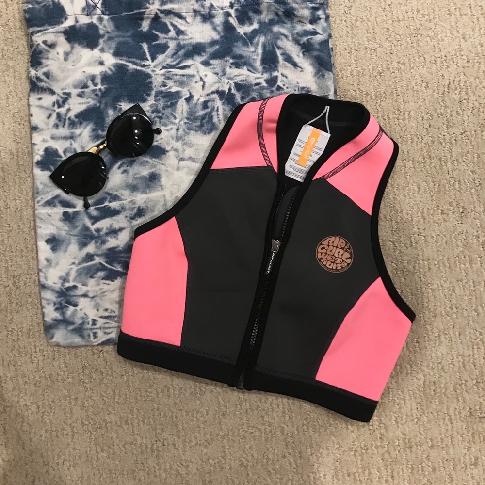 NWT Neoprene bikini top rip curl wet suit type